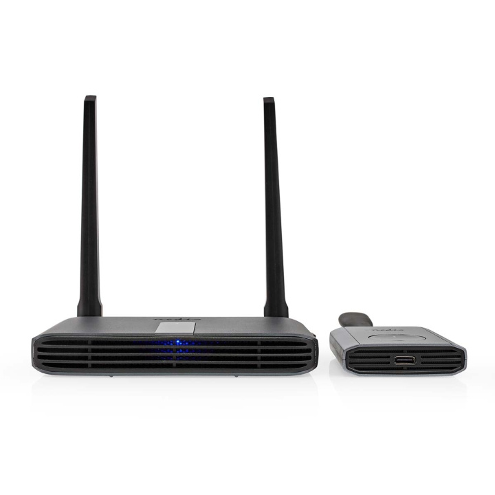 Nedis Trådløs HDMI ™ Transmitter | Wi-Fi | 2400-5000 MHz | 30,0 m (siktlinje) | Maksimum oppløsning: Full HD 1080p | 1.65 Gbps | ABS | Grå i gruppen Elektronikk / Kabler og adaptere / HDMI / Adaptere hos TP E-commerce Nordic AB (C67622)