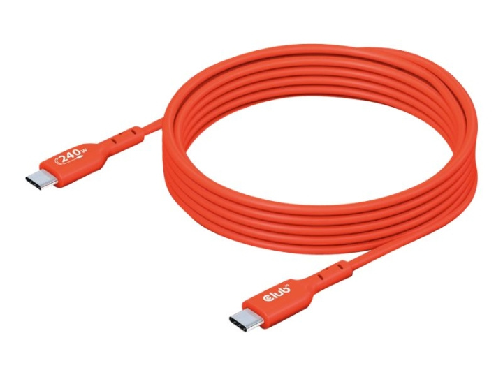 Club 3D USB 2.0 USB Type-C-kabel 2 m rød i gruppen Datautstyr / Kabler og adaptere / USB / USB-C hos TP E-commerce Nordic AB (C67838)