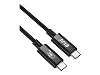 Club 3D USB4 Gen2x2 USB Type-C-kabel 2 m svart i gruppen Datautstyr / Kabler og adaptere / USB / USB-C hos TP E-commerce Nordic AB (C67839)