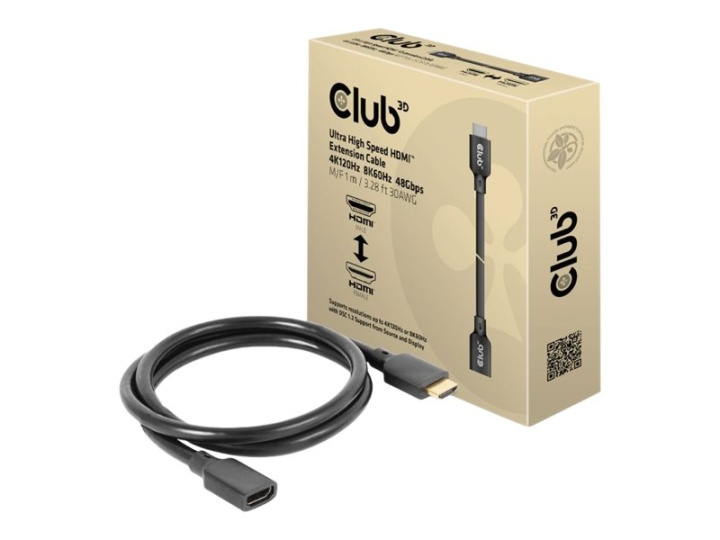Club 3D HDMI (hann) hann -> HDMI hunn 1 m i gruppen Elektronikk / Kabler og adaptere / HDMI / Kabler hos TP E-commerce Nordic AB (C67849)