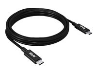 Club 3D USB4 Gen3x2 USB Type-C-kabel 2 m, svart i gruppen Datautstyr / Kabler og adaptere / USB / USB-C hos TP E-commerce Nordic AB (C67858)