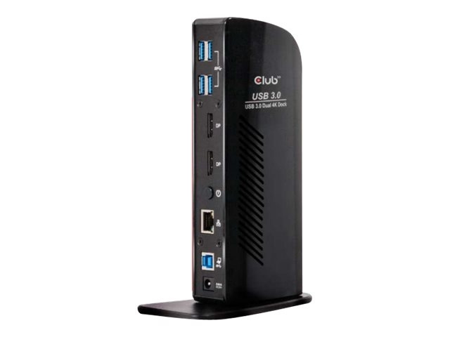 Club 3D USB 3.0-dokk med to skjermer 4K60Hz i gruppen Datautstyr / Bærbare datamaskiner og tilbehør / Dokkingstasjoner hos TP E-commerce Nordic AB (C67882)