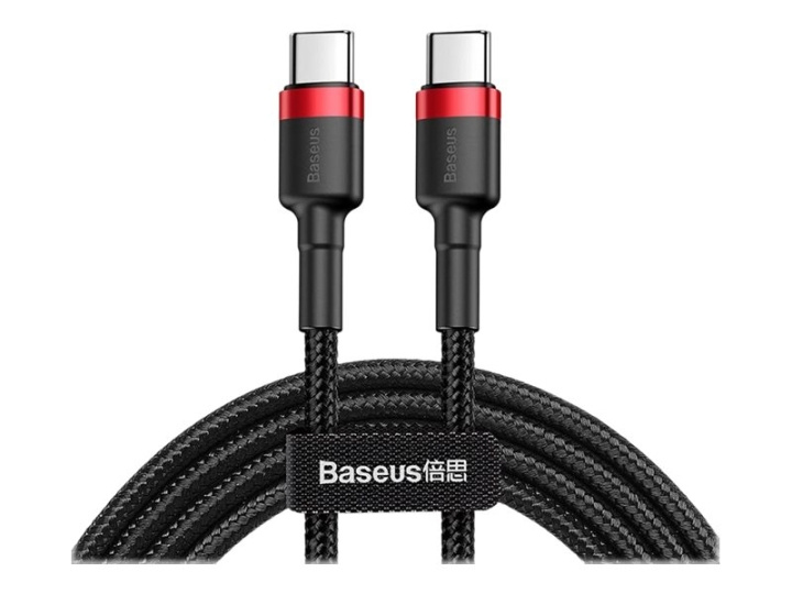 Baseus Cafule USB 2.0 USB Type-C-kabel 1 m svart rød i gruppen Datautstyr / Kabler og adaptere / USB / USB-C hos TP E-commerce Nordic AB (C67898)
