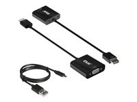 Club 3D Videogrensesnittkonverterer HDMI/VGA Svart i gruppen Elektronikk / Kabler og adaptere / HDMI / Adaptere hos TP E-commerce Nordic AB (C67899)