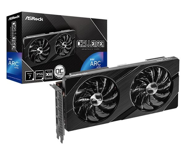 ASROCK Arc A770 Challenger OC - 16 GB GDDR6 RAM - Grafikkort i gruppen Datautstyr / PC-Komponenter / Skjermkort hos TP E-commerce Nordic AB (C67969)
