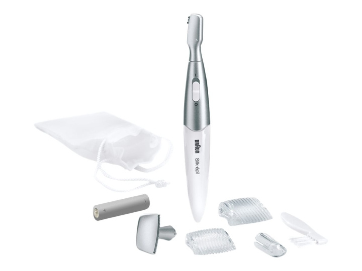 Braun hvit bikinilinjetrimmer FG 1100 i gruppen HELSE OG SKJØNNHET / Hår & styling / Hårfjerning / Ladyshave hos TP E-commerce Nordic AB (C67972)