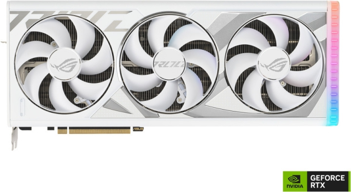 ASUS GeForce ROG-STRIX-RTX4090-24G-WHITE grafikkort, hvit i gruppen Datautstyr / PC-Komponenter / Skjermkort hos TP E-commerce Nordic AB (C68458)