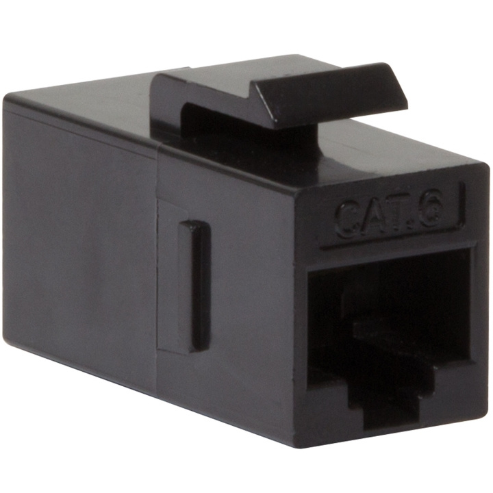 LogiLink Keystone skjøtekontakt Cat6 UTP 2 x RJ45 Svart i gruppen Datautstyr / Kabler og adaptere / Nettverk / Adaptere og koblinger hos TP E-commerce Nordic AB (C68798)