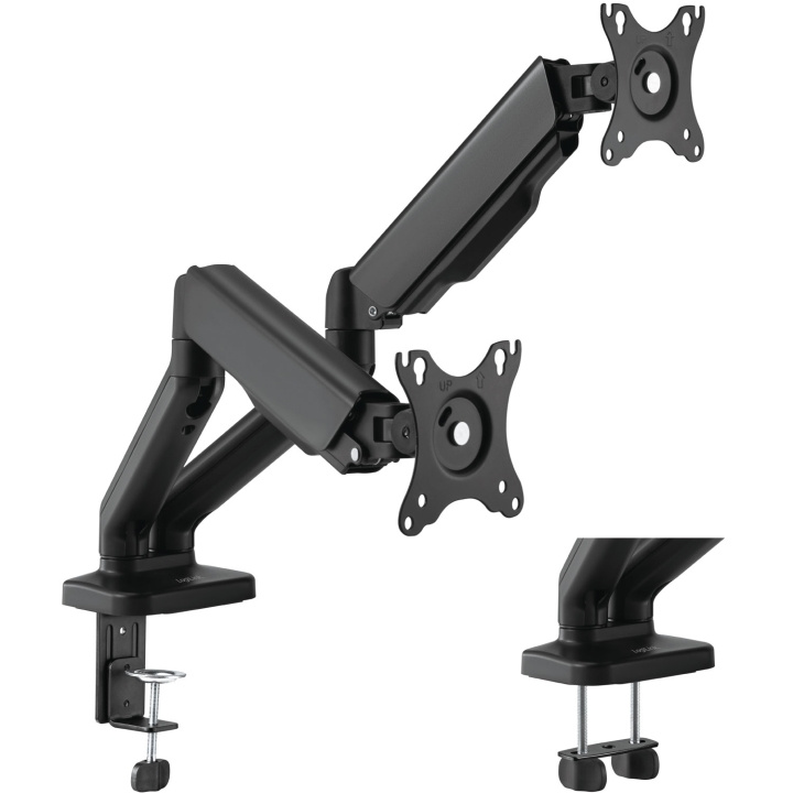 LogiLink Monitorarm dobbel med fjær 17