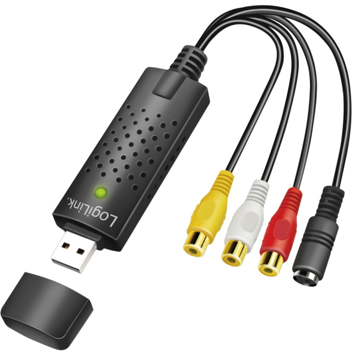 LogiLink USB 2.0 Audio/Video Grabber RCA + SVHS i gruppen Elektronikk / Lyd & Bilde / TV og tilbehør / Film- og videoredigering hos TP E-commerce Nordic AB (C68809)
