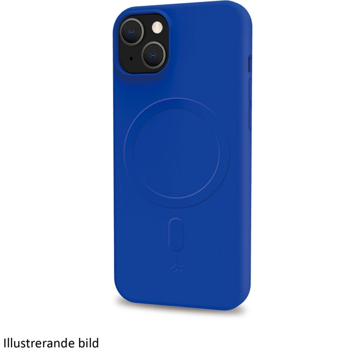 Celly Cromomag Magnetisk, mykt gummideksel MagSafe iPhone 16 Blå i gruppen SMARTTELEFON & NETTBRETT / Mobilbeskyttelse / Apple / iPhone 16 hos TP E-commerce Nordic AB (C68848)