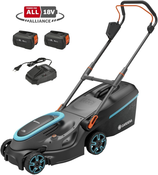 GARDENA PowerMax 37/36V P4A Ready-To-Use Set Accu-gressklipper i gruppen HJEM, HUS OG HAGE / Hageprodukter / Hageredskap hos TP E-commerce Nordic AB (C69072)