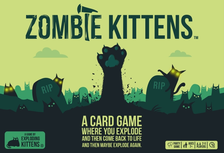Exploding Kittens Zombie Kittens Nordic - kortspill i gruppen LEKER, BARN OG BABY / Spill / Brettspill hos TP E-commerce Nordic AB (C69120)