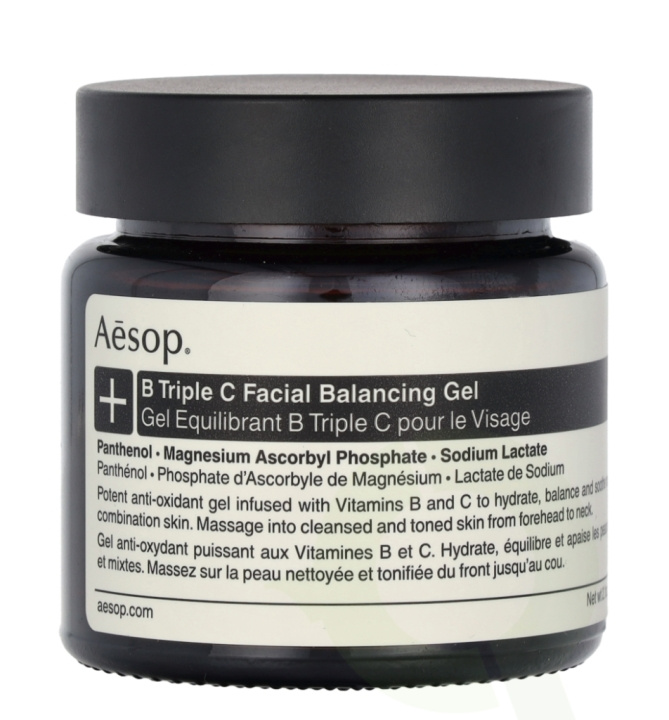 AESOP B Triple C Facial Balancing Gel 60 ml i gruppen HELSE OG SKJØNNHET / Hudpleie / Ansikt / Dagkrem hos TP E-commerce Nordic AB (C69589)