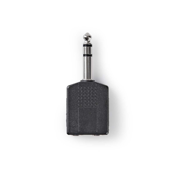 Nedis Stereo Audio Adapter | 6.35 mm Han | 2x 6.35 mm Hun | Nikkel belagt | Rett | ABS | Sort | 10 stk. | Konvolutt i gruppen Elektronikk / Kabler og adaptere / Lyd analog / Adaptere hos TP E-commerce Nordic AB (C69688)