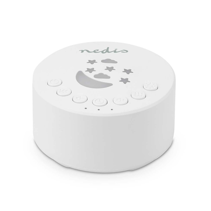 Nedis Hvit Støy Maskin | 18 Sound Options | 1 W | Maksimal batteritid: 18 timer | Dimmbart lys | Timer | Hvit i gruppen HJEM, HUS OG HAGE / Smarthus / Smarthussystemer hos TP E-commerce Nordic AB (C69692)