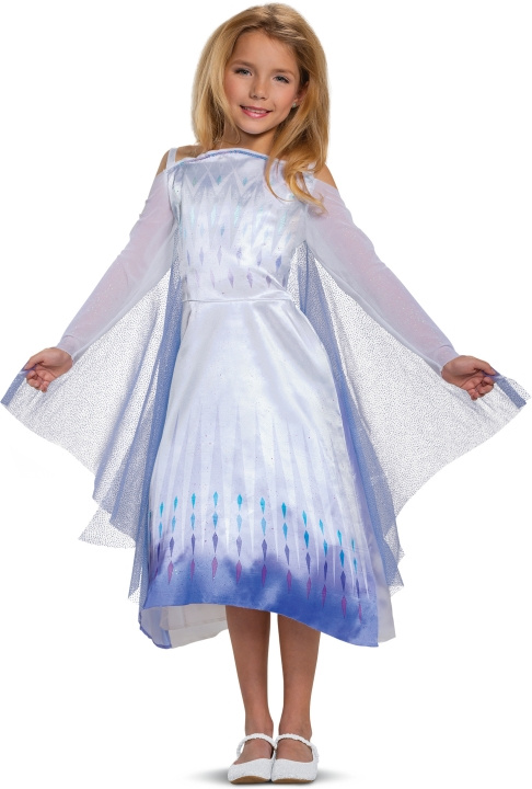Disguise Snødronning Frozen Elsa Classic-kostyme, 7-8 år, 124-135 cm i gruppen LEKER, BARN OG BABY / Leker / Masker og kostymer hos TP E-commerce Nordic AB (C70166)