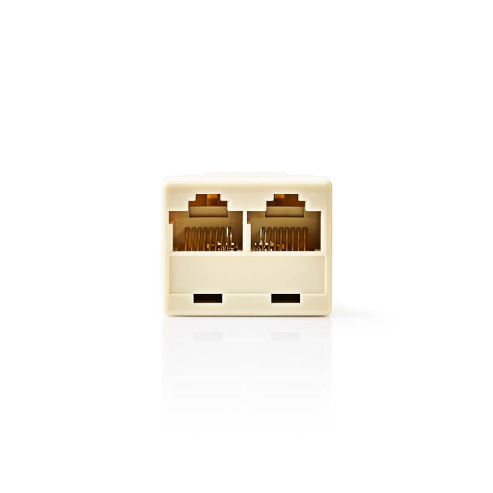 Nedis Telecom Network Splitter | RJ45 Hun | 2x RJ45 Female | Gull belagt | Elfenben | PVC | Boks i gruppen Elektronikk / Lyd & Bilde / Fast telefoni / Bord- og veggtelefoner hos TP E-commerce Nordic AB (C70217)