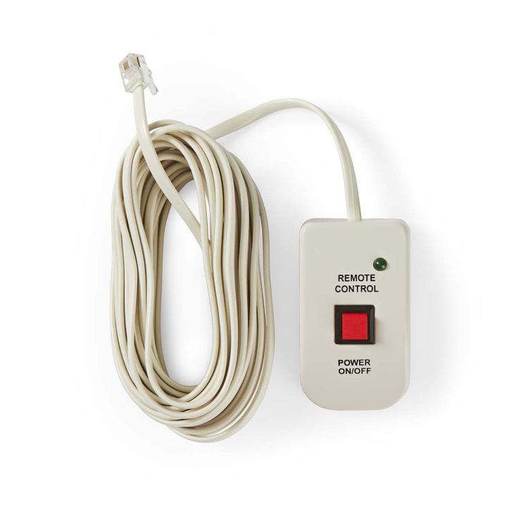 Nedis Power Inverter Fjernkontroll | 5.00 m | RJ10 | Hvit i gruppen HJEM, HUS OG HAGE / El og belysning / Spenningsomformer hos TP E-commerce Nordic AB (C70224)