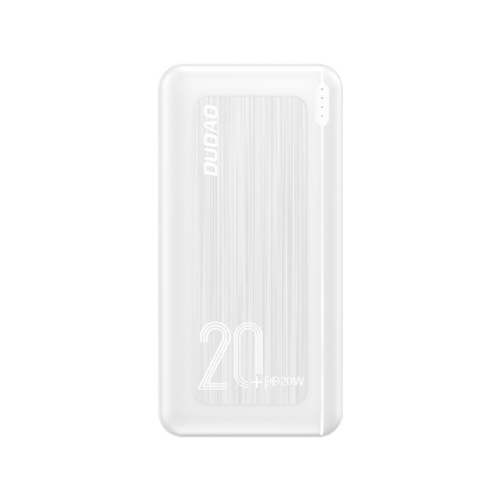 Dudao K12PQ+ powerbank 20000mAh 20Watt Hvit i gruppen SMARTTELEFON & NETTBRETT / Ladere og Kabler / Powerbanks hos TP E-commerce Nordic AB (C70288)