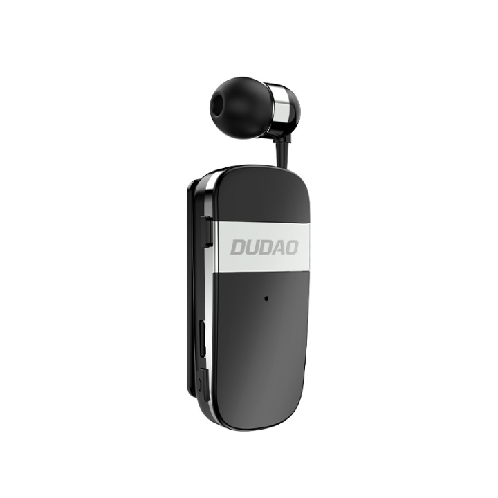 Dudao GU9 Bluetooth-øretelefoner med uttrekkbar ledning, svart i gruppen Elektronikk / Lyd & Bilde / Hodetelefoner & Tilbehør / Hodetelefoner hos TP E-commerce Nordic AB (C70293)