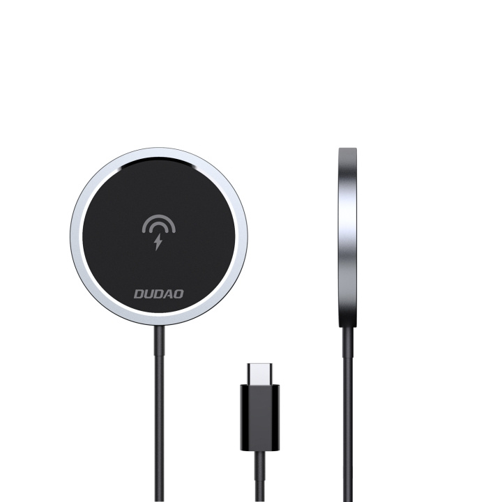 Dudao A12XS MagSafe-lader 15W svart i gruppen SMARTTELEFON & NETTBRETT / Ladere og Kabler / Trådløs lader QI hos TP E-commerce Nordic AB (C70301)