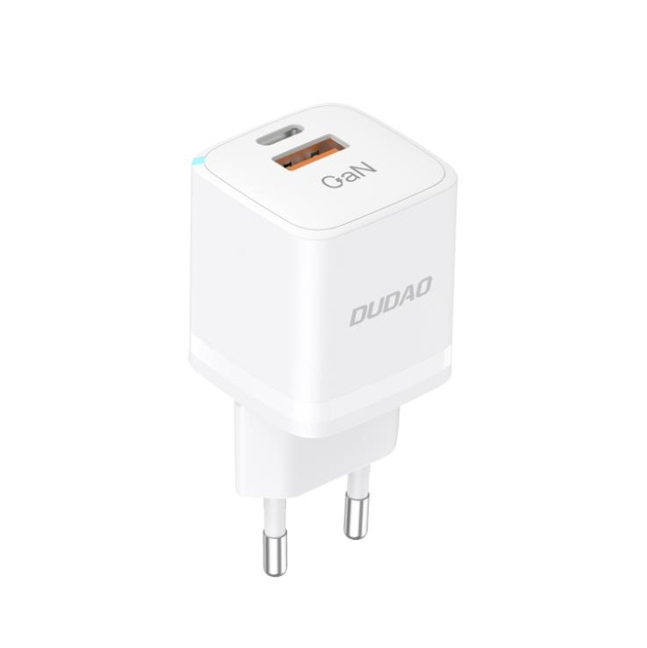 Dudao A13Pro Adapter 33Watt GaN 1xUSB-C + 1xUSB-A i gruppen SMARTTELEFON & NETTBRETT / Ladere og Kabler / Vegglader / Vegglader Type C hos TP E-commerce Nordic AB (C70302)