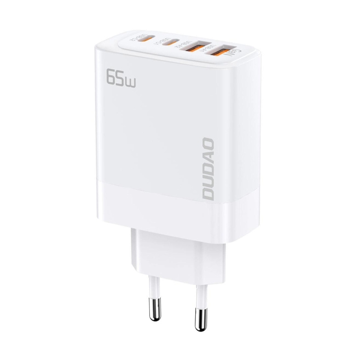 Dudao A65EU 65Wattt Adapter GaN i gruppen SMARTTELEFON & NETTBRETT / Ladere og Kabler / Vegglader / Vegglader Type C hos TP E-commerce Nordic AB (C70316)