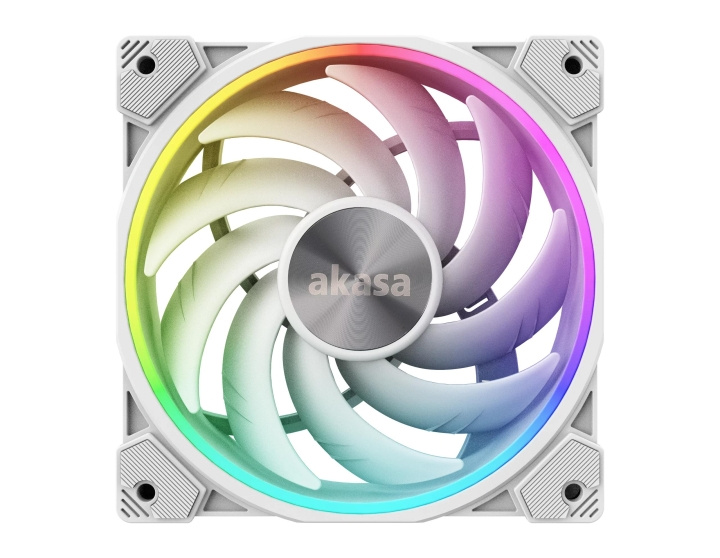 Akasa Hvit LED Premium kjølevifte med adresserbar RGB - 120 mm i gruppen Datautstyr / PC-Komponenter / Kjøling / Vifter hos TP E-commerce Nordic AB (C70486)