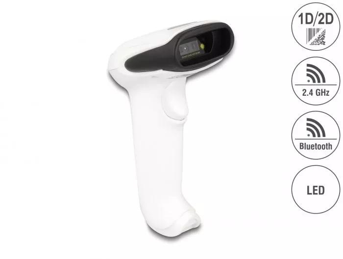 DeLOCK Strekkodeskanner 1D og 2D for 2,4 GHz, Bluetooth eller USB i gruppen Datautstyr / Datamaskin Tilbehør / Strekkodeleser hos TP E-commerce Nordic AB (C70517)