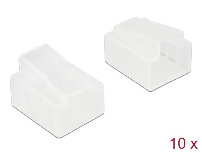 DeLOCK Støvdeksel for RJ45-plugg 10 stk gjennomsiktig i gruppen Datautstyr / Kabler og adaptere / Nettverk / Adaptere og koblinger hos TP E-commerce Nordic AB (C70545)
