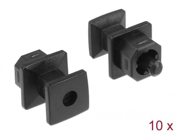DeLOCK Støvdeksel for TOSLINK hann med grep 10 stk svart i gruppen Elektronikk / Kabler og adaptere / Lyd Digital hos TP E-commerce Nordic AB (C70548)