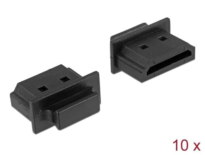 DeLOCK Støvdeksel for HDMI-A hunn med grep 10 stk svart i gruppen Elektronikk / Kabler og adaptere / HDMI / Adaptere hos TP E-commerce Nordic AB (C70549)