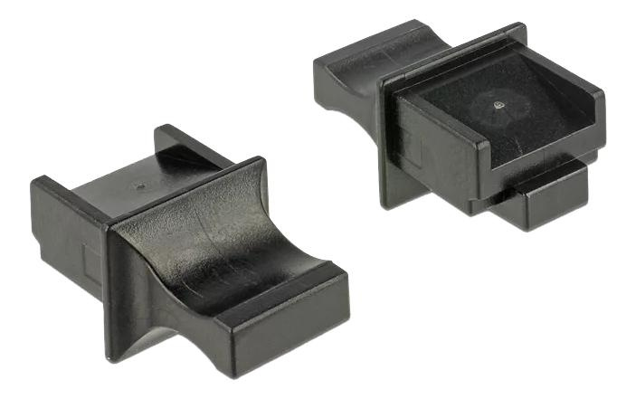 DeLOCK Støvdeksel for RJ45-kontakt med grep 10 stk. svart i gruppen Datautstyr / Kabler og adaptere / Nettverk / Adaptere og koblinger hos TP E-commerce Nordic AB (C70617)