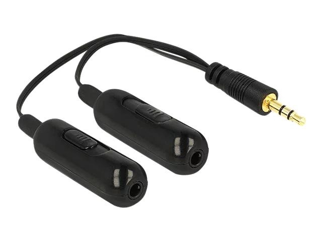 DeLOCK Tilpass. Kabel audio splitter jack ma 3,5 mm 2xstereo fe 3,5 mm i gruppen Elektronikk / Kabler og adaptere / Lyd analog / Adaptere hos TP E-commerce Nordic AB (C70635)