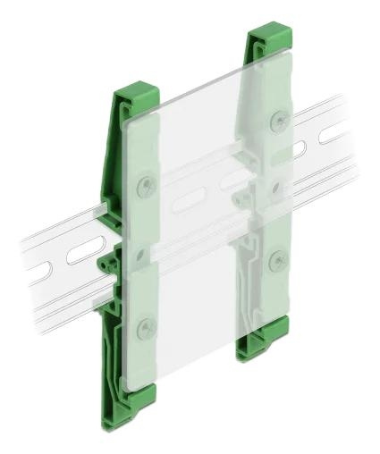 DeLOCK DIN-skinneklemme for kretskort 122 mm 4 stk i gruppen Datautstyr / Datamaskin Tilbehør / Annet hos TP E-commerce Nordic AB (C70648)