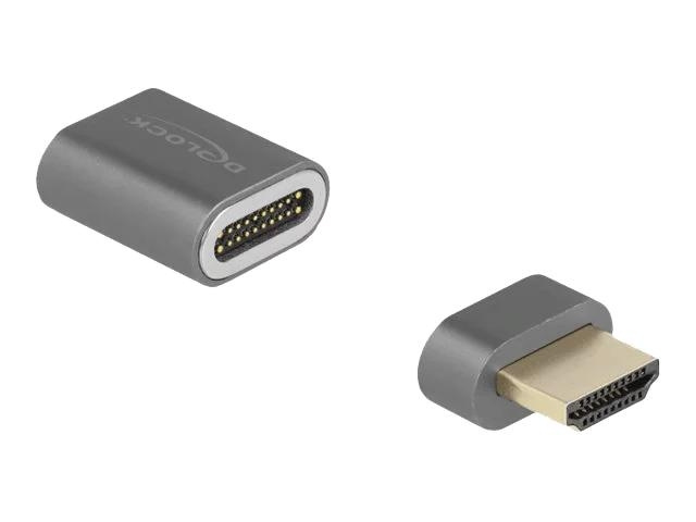 DeLOCK HDMI-adapter hann til hunn 8K 60 Hz magnetisk i gruppen Elektronikk / Kabler og adaptere / HDMI / Adaptere hos TP E-commerce Nordic AB (C70652)