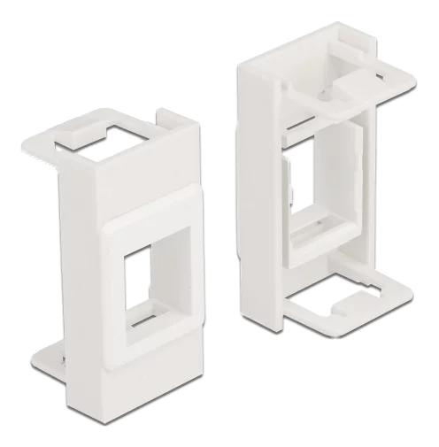 DeLOCK Easy 45 Modul Keystone Holder 22,5 x 45 mm, hvit i gruppen Datautstyr / Kabler og adaptere / Nettverk / Adaptere og koblinger hos TP E-commerce Nordic AB (C70662)