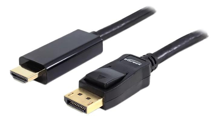 DeLOCK Display Port 1.1-kabel hann til høyhastighets HDMI-A hann, svart i gruppen Datautstyr / Kabler og adaptere / DisplayPort / Kabler hos TP E-commerce Nordic AB (C70667)