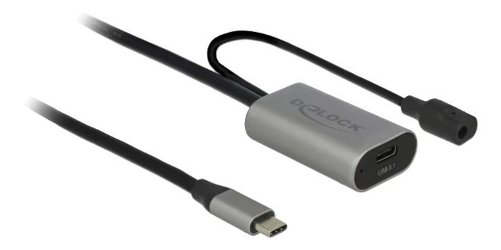 DeLOCK Aktiv USB 3.1 Gen 1-forlengelseskabel USB Type-C™ 5 m i gruppen Datautstyr / Kabler og adaptere / USB / USB-C hos TP E-commerce Nordic AB (C70705)