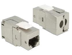 DeLOCK RJ45 Keystone-modul, Cat.8, ingen verktøy kreves i gruppen Datautstyr / Kabler og adaptere / Nettverk / Adaptere og koblinger hos TP E-commerce Nordic AB (C70762)