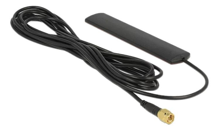 DeLOCK LTE-antenne SMA 3dBi fast selvklebende montering i gruppen Datautstyr / Nettverk / Nettverkskort / USB hos TP E-commerce Nordic AB (C70786)