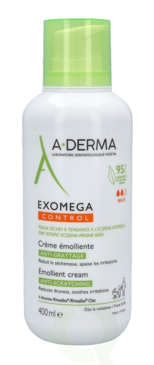 A-Derma Exomega Control Emollient Cream 400 ml i gruppen HELSE OG SKJØNNHET / Hudpleie / Kroppspleie / Body lotion hos TP E-commerce Nordic AB (C70966)