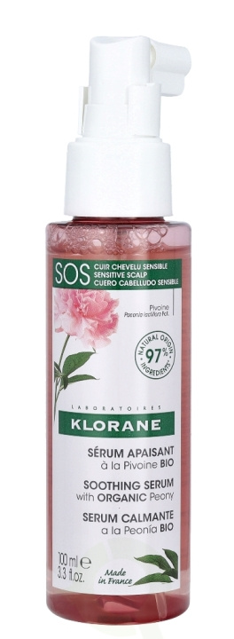 Klorane SOS Serum With Peony 100 ml Sensitive And Irritated Scalp i gruppen HELSE OG SKJØNNHET / Hudpleie / Ansikt / Hudserum hos TP E-commerce Nordic AB (C70996)
