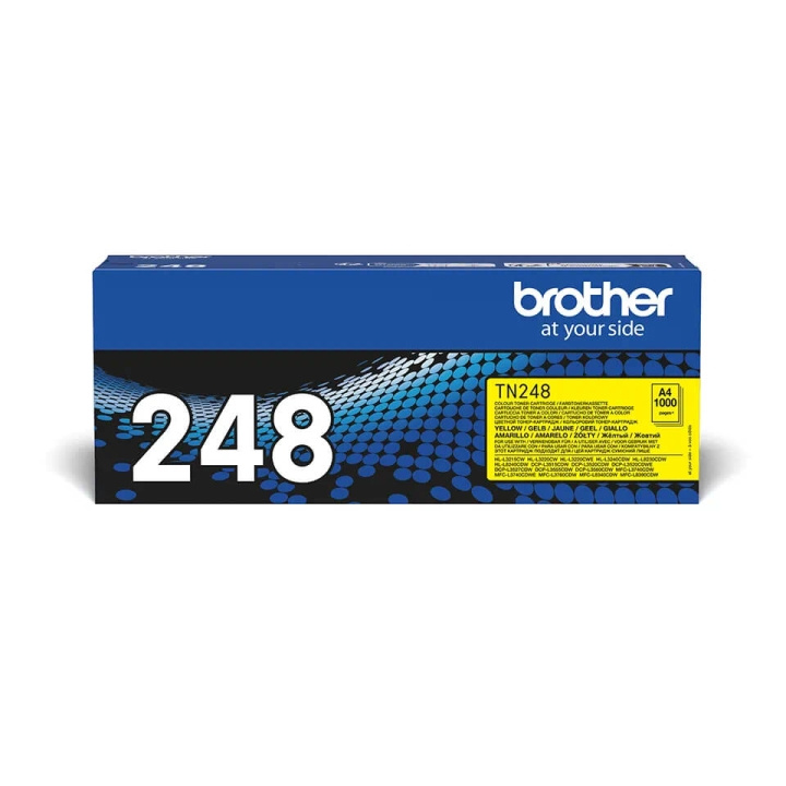 Brother Toner TN248Y TN-248 Gul i gruppen Datautstyr / Skrivere og tilbehør / Blekk og toner / Toner / Brother hos TP E-commerce Nordic AB (C71096)