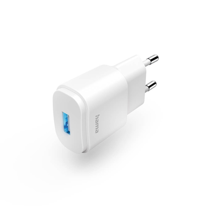 Hama Charger 1xUSB-A 6W White i gruppen SMARTTELEFON & NETTBRETT / Ladere og Kabler / Vegglader / Vegglader USB hos TP E-commerce Nordic AB (C71157)