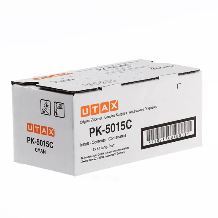 UTAX Toner 1T02R7CUT0 PK-5015C Cyan i gruppen Datautstyr / Skrivere og tilbehør / Blekk og toner / Toner / Andre hos TP E-commerce Nordic AB (C71313)