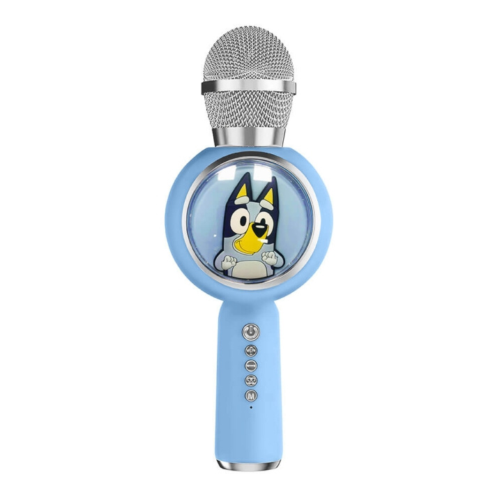 BLUEY PopSing karaokemikrofon med LED i gruppen Elektronikk / Lyd & Bilde / Håndholdte mikrofoner hos TP E-commerce Nordic AB (C71393)