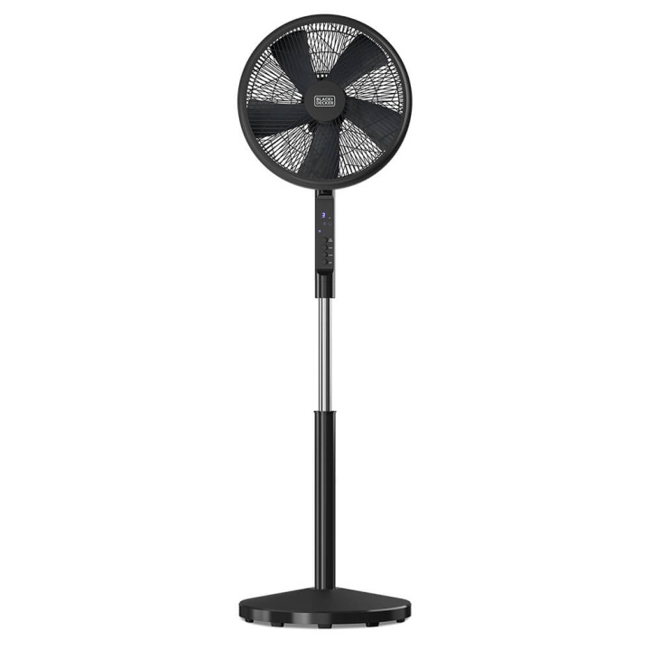 BLACK+DECKER Pedestal Fan 5 Blades Black 50W i gruppen HJEM, HUS OG HAGE / Vifter og klimaprodukter / Gulvvifte hos TP E-commerce Nordic AB (C71424)