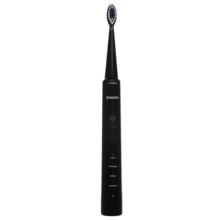 B.WELL Electric Toothbrush Sonic MED-870 Black i gruppen HELSE OG SKJØNNHET / Munnpleie / Elektriske tannbørster hos TP E-commerce Nordic AB (C71438)
